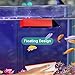 D&A Magnetic Fish Tank Cleaner, Floating Clean Brush with Two Blades,Ergonomical Non-Slip Handle And Floating Designed Algae Cleaner For Acrylic and Glass Fish Tank -Sthumb 3