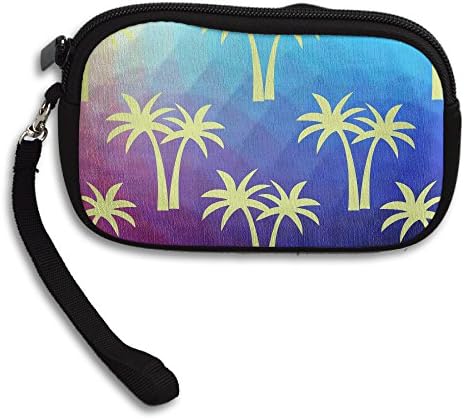 Spring Summer Beach Plam Tree Wallet Purse Small Bag Card Holder For Women