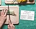 Set of 50 Premium Recipe Cards - 4x6 Double Sided - Black and White Modern Style