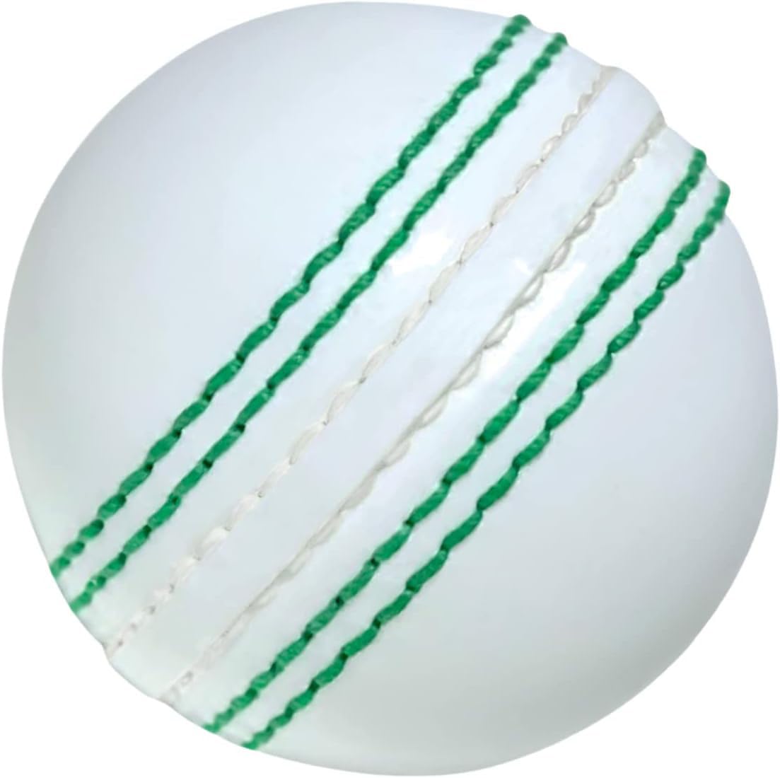 SOO Cricket Ball Hard Ball Leather Hand Crafted Senior Match Quality Youth Practice Training Balls Weight 5.5oz (White)