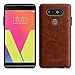LG V20 Case [Tridea] Power Guard Premium Synthetic Leather Bumper [Shock Resistant][Scratch-Resistant] with Hidden Card Storage Case for LG V20 (2016) [Brown]