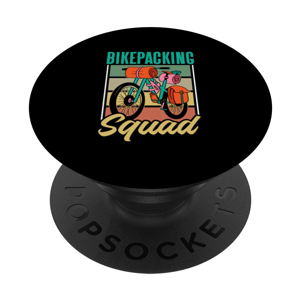Bikepacking Cyclist Bike Packing Tour Cycling PopSockets Swappable PopGrip