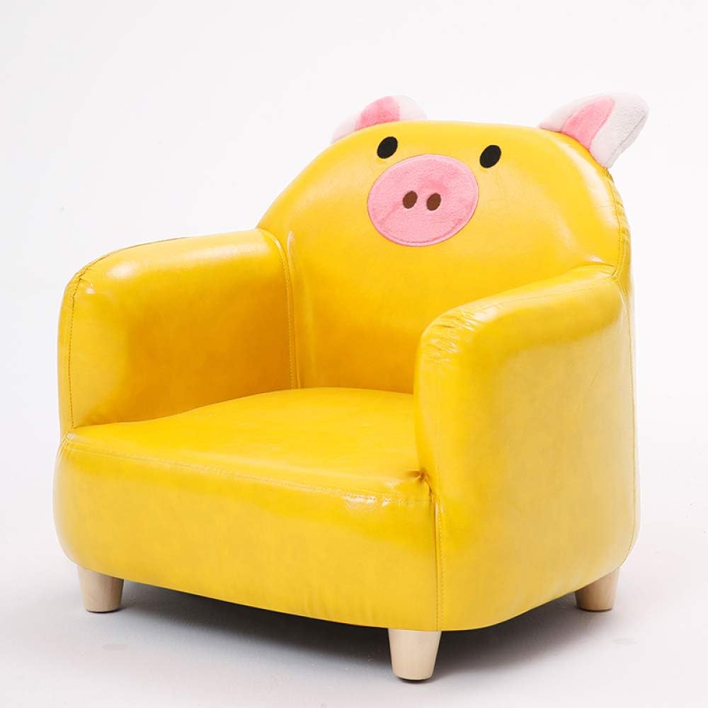 Niños Sillones Tapizados Para Niños Con Patas De Madera Maciza Chica