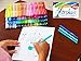 Strokes Art 100 Fine Tip Kids Coloring Markers - Washable - Smudge Free - Vibrant Colors - Carry Case