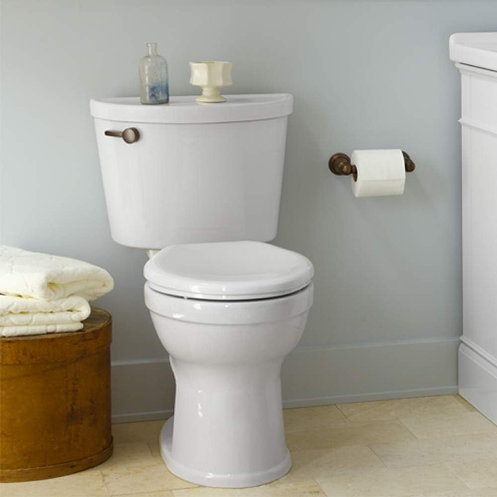 American Standard 211AA.104.020 Champion PRO Right Height 12-Inch Rough-In Elongated Toilet Combination Less Seat, White - Two Piece Toilets - 