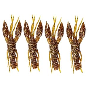 Tbest Lot De 4 Leurres Artificiels Souple Poisson Bioniques Appâts Silicone Maggot Appâts De Poissons De La Crevette Leurres – Appâts Pour Pêche En Extérieur