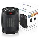 WONNIE Space Heater Portable for Office Home ETL Listed 900W/1500W/Mini Fan 2019 Upgrade (Black)