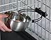 MidWest Homes for Pets Snap'y Fit Stainless Steel Food or Water Bowl, Holds 10 Ounces, Mounts to Wire Crates, No-Tip Design, Rust-Resistant, for Small Dogs and Cats