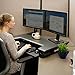 Ergotron – WorkFit-T Standing Desk Converter, Dual Monitor Sit Stand Desk Riser for Tabletops – 35 Inch Width, Black