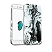 GMYLE iPhone 7 Case, iPhone 8 Case, [Black Water Marble] Slim Glossy Hard Cover Case - Ultra Low Profile