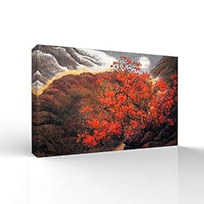 Canvas Wall Art for Living Room,Bedroom Home Artwork Paintings Abstract Forest Ready to Hang - 12x18 inches