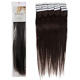 Emosa Remy Stright Tape Skin Seamless Human Hair Extensions #02 Dark Brown 50g 100g