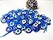 Bion, Evil Eye Beads, Talisman Charm, Small Blue Set of Six - 3.5 cm (1.36