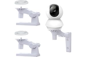 2 Pack Wall Mount Compatible with TP-Link Tapo C200/C210, Kasa EC70/ KC410S Indoor Pan/Tilt, Reolink E1/E1 Pro, Adjustable 18