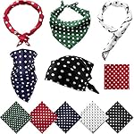Zhanmai Satin Chiffon Square Scarf Head Scarf Polka Dot Vintage Style Zhanmai Satin Chiffon Square Scarf Head Scarf Polka Dot Vintage Style