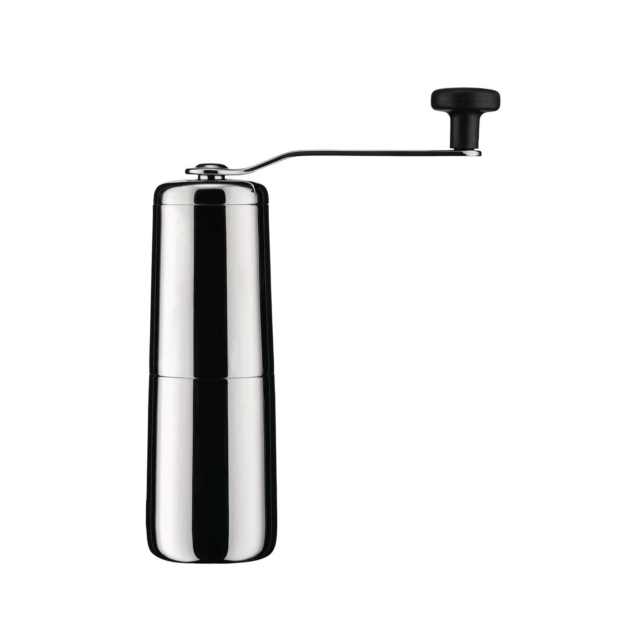 Alessi Slow Coffee KT01 Design Coffee Grinder 18/10 Stainless Steel with Thermoplastic Resin Knob