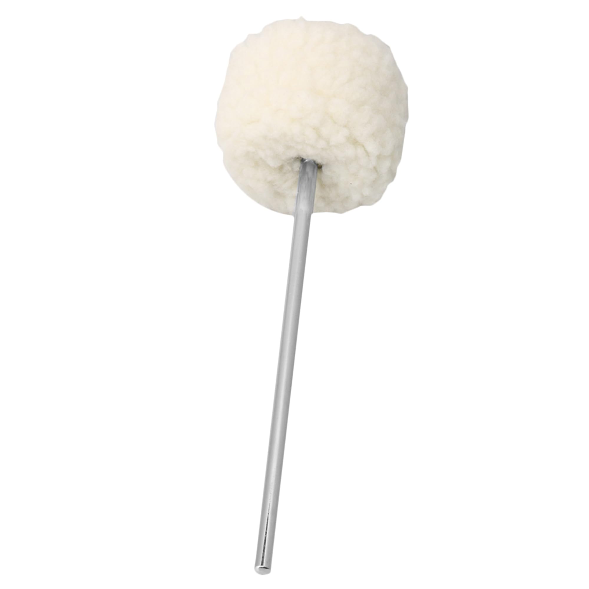 Photo 1 of lovermusic Lovermusic 19.4x0.6cm Stainless Steel Shaft Bass Kick Drum Beater White Felt Pedal Beater Head Drum Instrument Accessories