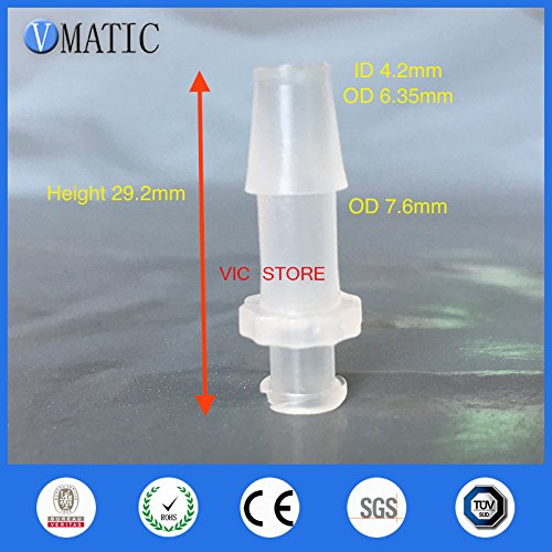 10 Pcs 1/4 Inch Barb Female Luer Tapered Syringe Fitting (Polyprop