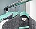 Juvale Kids' Teal Velvet Hangers - Polka Dot Design for Clothes, Pants, Dresses - 50 Count