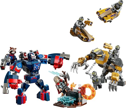 LEGO ǀ Marvel Avengers: Endgame Thor vs. Chitauri Bauset - Superhelden Action mit dem Iron Patriot Mech und 7 Minifiguren - Geschenk für Jungen und Mädchen ab 8 Jahren - 76322 10