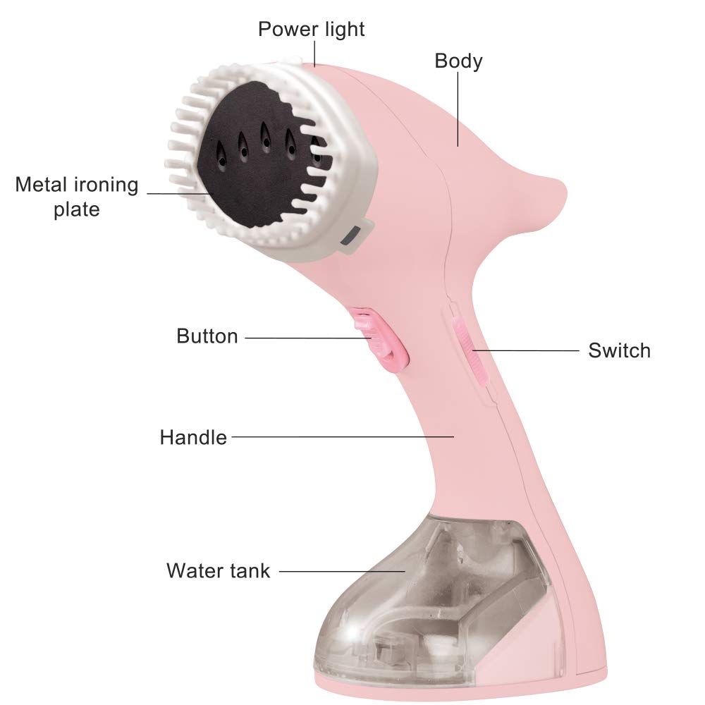 Queenwill Garment Steamer for Clothes Handheld Steamers Fast Heat-up for Home and Travel