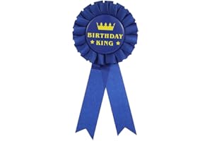 COLORFUL BLING It's My Birthday Ribbon, Satin Fabric Happy Birthday Birthday Queen King Ribbon Tinplate Badge Pin for Girls, Boys, Award Rose Badge Brooch Party Decoration