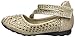 Link Kd-01Km Gold Girls Cute Rhinestone Ballet Ballerina Flats