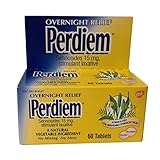 Perdiem Sennosides Stimulant Laxative Pills, Overnight Relief, 60-Count Bottles (Pack of 2)
