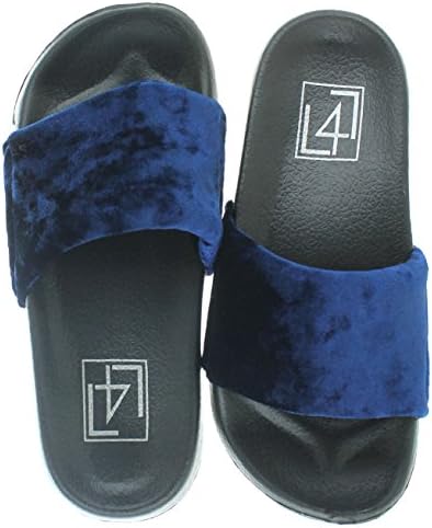Lust For Life LFL by Women's Pool Slide Sandals Blue Size 9