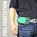 eSamcore Compatible for Galaxy S7 Edge Full Protection Phone case with Belt Clip Holster [Mint Green]