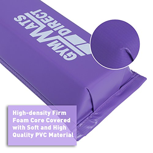 gymmatsdirect Gymnastics Balance Beam, 9' Long Folding Floor Balance Beams Kids Home Practice (Purple, 9 Feet)