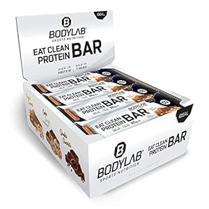 Bodylab Eat Clean Bar 12 x 65g | Suikerarme eiwitreep met waardevolle vezels | 20g eiwit per reep | Lekkere eiwitreep…