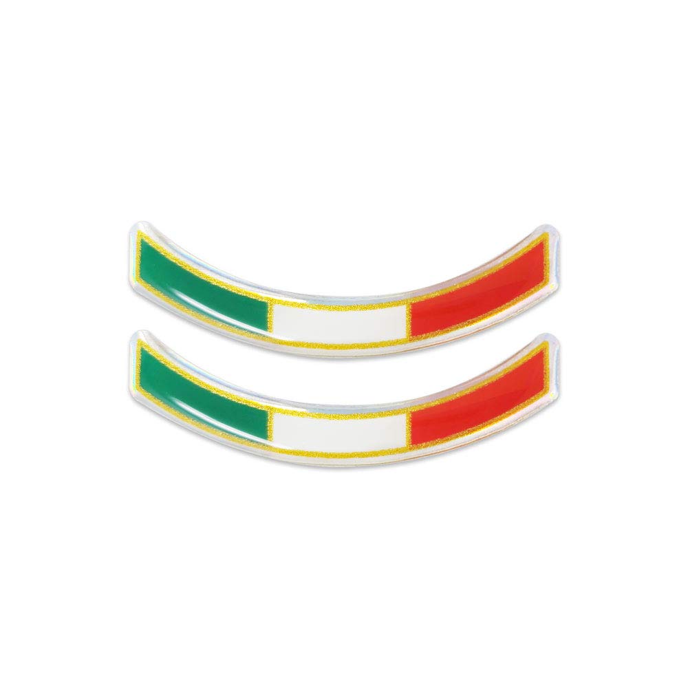 Quattroerre 3D Sticker Flag Curved Italy