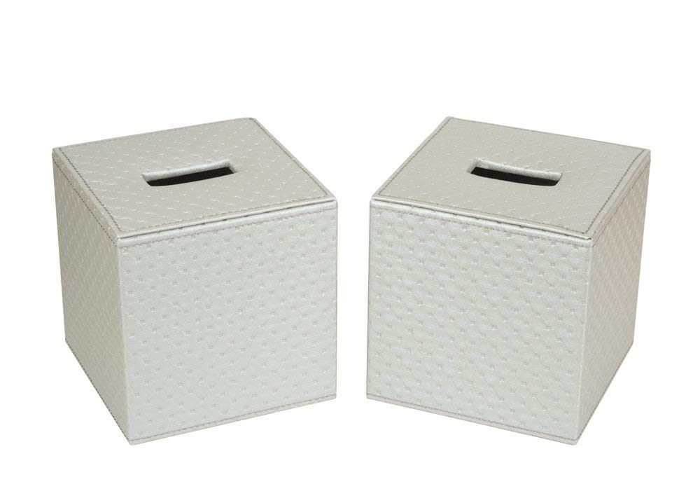 Buy Square Paper Facial Tissue Box Cover Holder for Bathroom Vanity