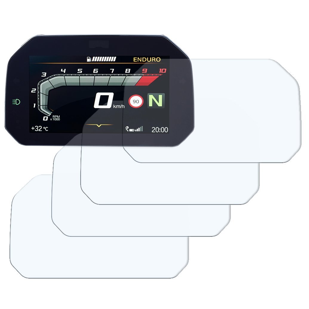 Speedo Angels Dashboard Screen Protector compatible with R1250 GS (2018+) 2 x Ultra Clear & 2 x Anti Glare