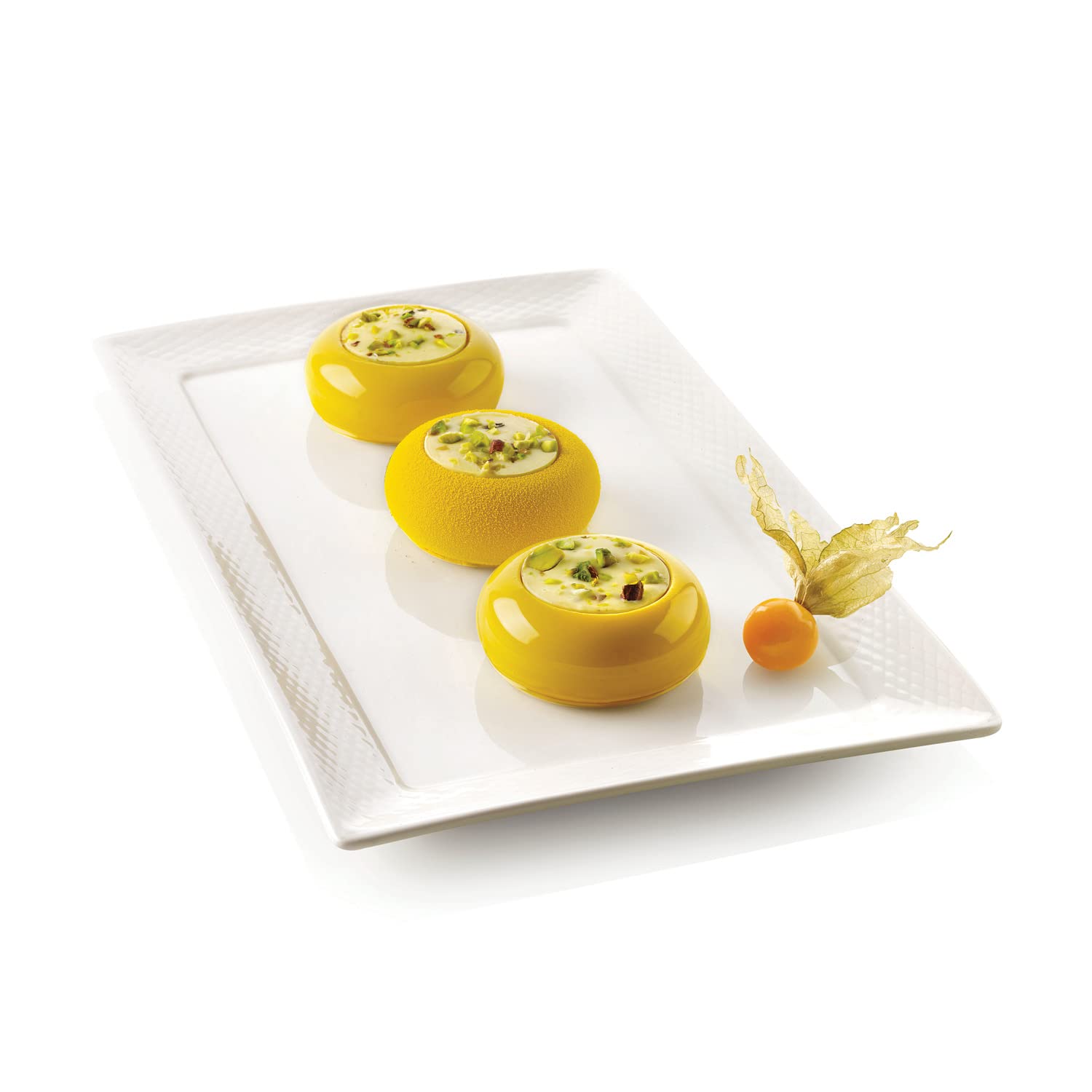 Silikomart | Silicone Mould for MINI DOT Monoportions, Non-Stick, 6 Monoportions, Pack of 1 Cake Mould, 3D Design, Ø 70 h 30 mm, Volume 540 ml, Made in Italy