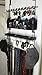 Longstem Organizers Over The Door/Wall Hanging Men's Tie and Belt Rack Organizer Valet Patented in Black 43 Hooks for Men’s Organization
