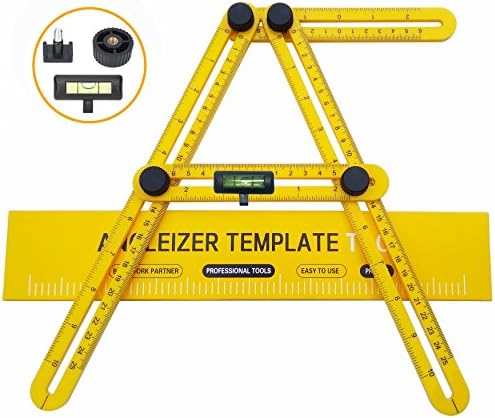 Angleizer Template Tool, Ksacle Multi Angle Measuring Tool for Craftsmen DIY-ers Architect Engineer Designer