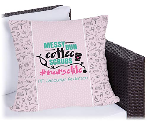 YouCustomizeIt Nursing Quotes Outdoor Pillow - 20" (Personalized) - Thumbnail 3