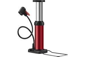 DARICANO Portable Bike Pump, Mini Bicycle Pump, 120 PSI Hand Air Pumps with Presta and Schrader Valve for Bike Tires, Balls, Balloons