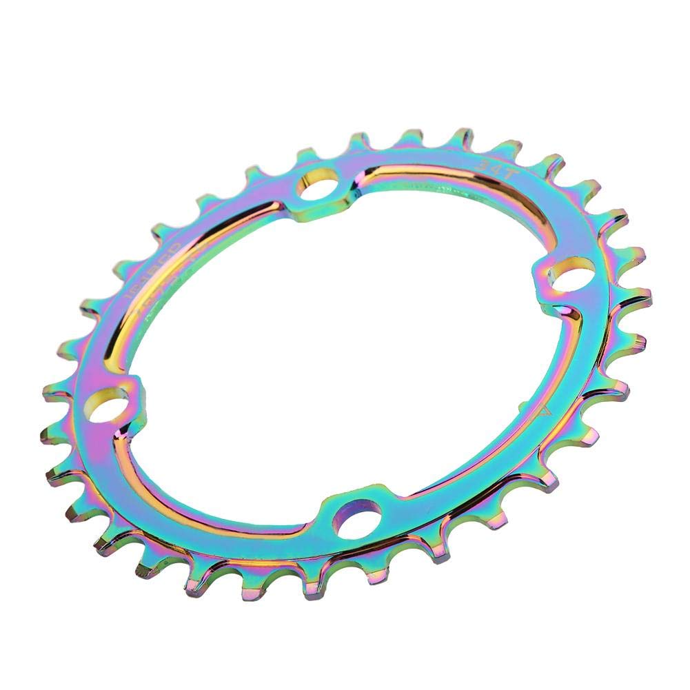 VGEBY Bike Chainring 104BCD with Positive and Negative Teeth Suitable for Mountain Bikes(34T) Sportinggoods Bicycles And Spare Parts Sportinggoods Bicycles And Spare Parts