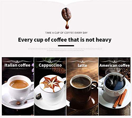 YQGOO Kaffeemaschine, Espressomaschinen Kaffeemühle Haushalt Automatische Sojamilchschäumer EIN italienisches Geschäft… – Bild 5