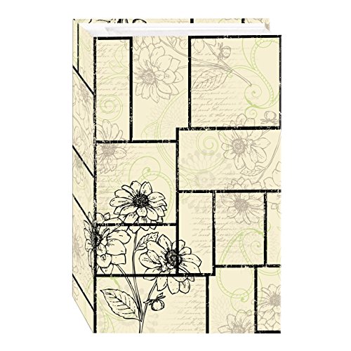 3-Ring Photo Album 504 Pockets Hold 4x6 Photos, Floral Panes Design