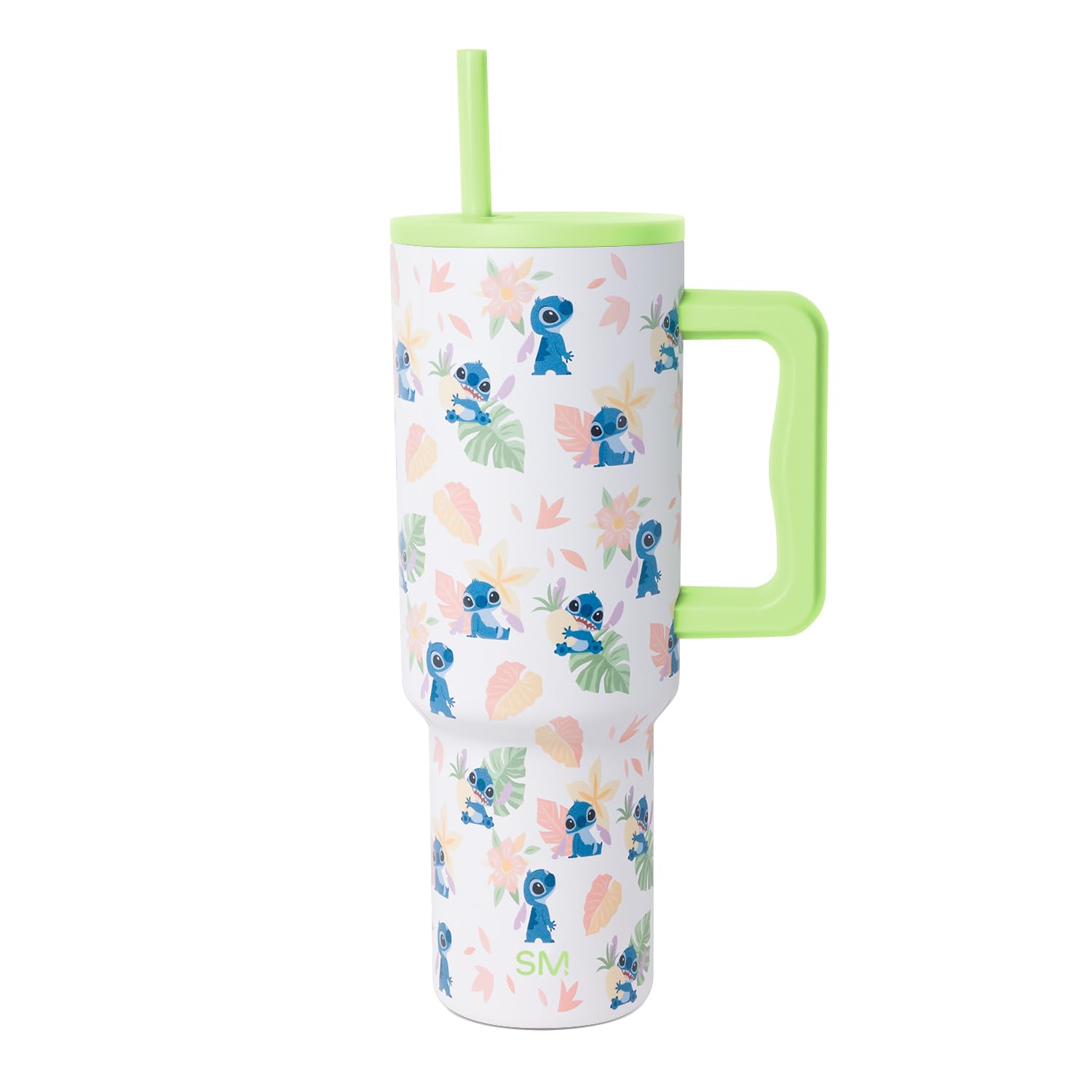 Simple Modern Disney 40 oz Tumbler with Handle and Straw Lid | Insulated Stainless Steel Water Bottle Travel Mug | Gifts for Women Men | Trek Collection | 40oz | Stitch Paradise Image