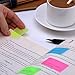 Pangda 560 Sheets Welcome Back to School Flags Index Tabs Sticky Notes Writable Labels Page Marker Bookmarks Text Highlighter Strips, 20 x 45 mm, 4 Sets, 7 Colors