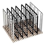 EVERIE Weight-Added Sous Vide Rack Divider for Sous Vide Even Heating, 5 Count Plastic Dividers and 2 Stainless Steel Sous Vide Weights, Black