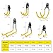 LANNIU Garage Hooks-Garage Storage Utility Hooks and Hangers,Heavy Duty Wall Mount Tool Holder for Organizing Power Tools,Ladders,Bikes,Ropes,Garden Hoses,Bulk Items