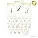 Andaz Press Metallic Gold Confetti Polka Dots Wedding Table Numbers 1-20, 4x6-Inches Table Number Cards For Wedding Reception Table Number For Seating Chart For Wedding Reception, Restaurant, Boda