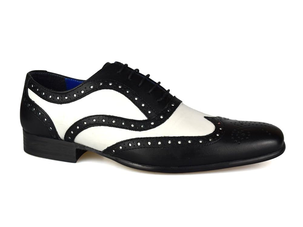 Red Tape Gatsby Black and White Men�s leather Spats