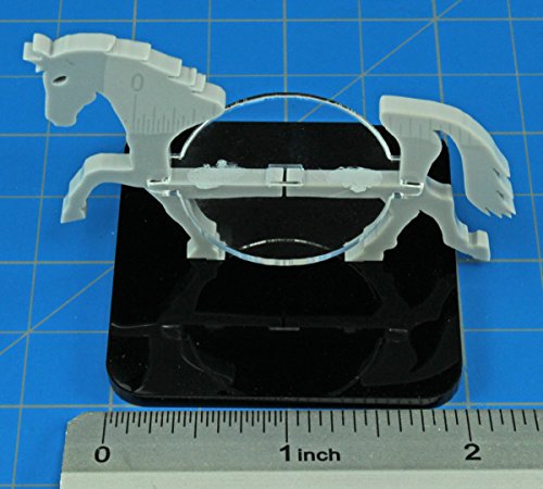 Warhorse, Character Mount Marker, Grey, 2x2 inch Base (1)